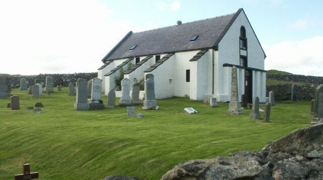 Lunna Kirk Built by the fourth laird of Lunna in 1753 on the site of possibly an earlier chapel.