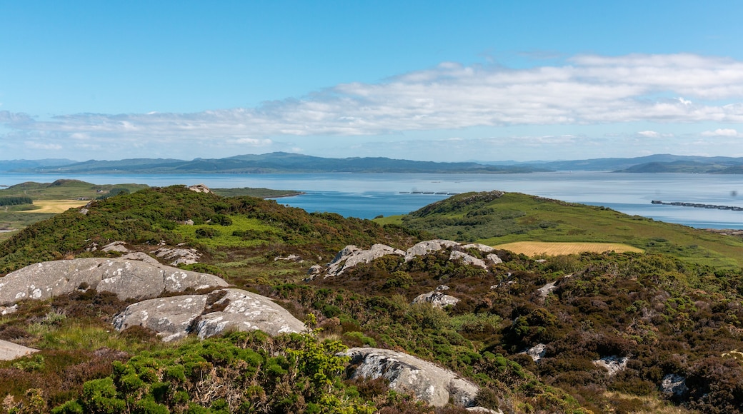 Summit of Creag Bhan on the Isle of Gigha, Scotland, UK