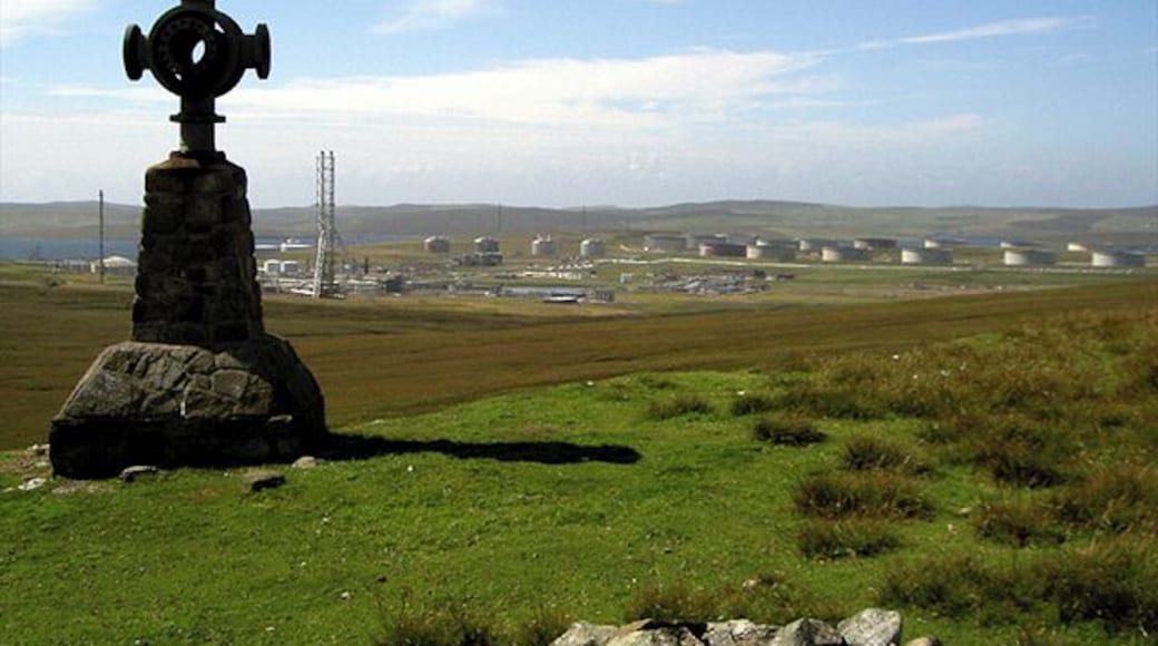 Memorial cross This cross overlooking the Terminal thanks the local people