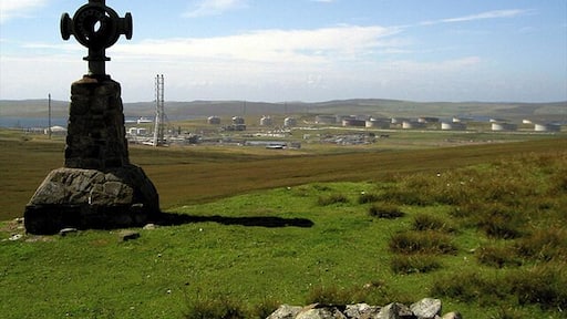Memorial cross This cross overlooking the Terminal thanks the local people