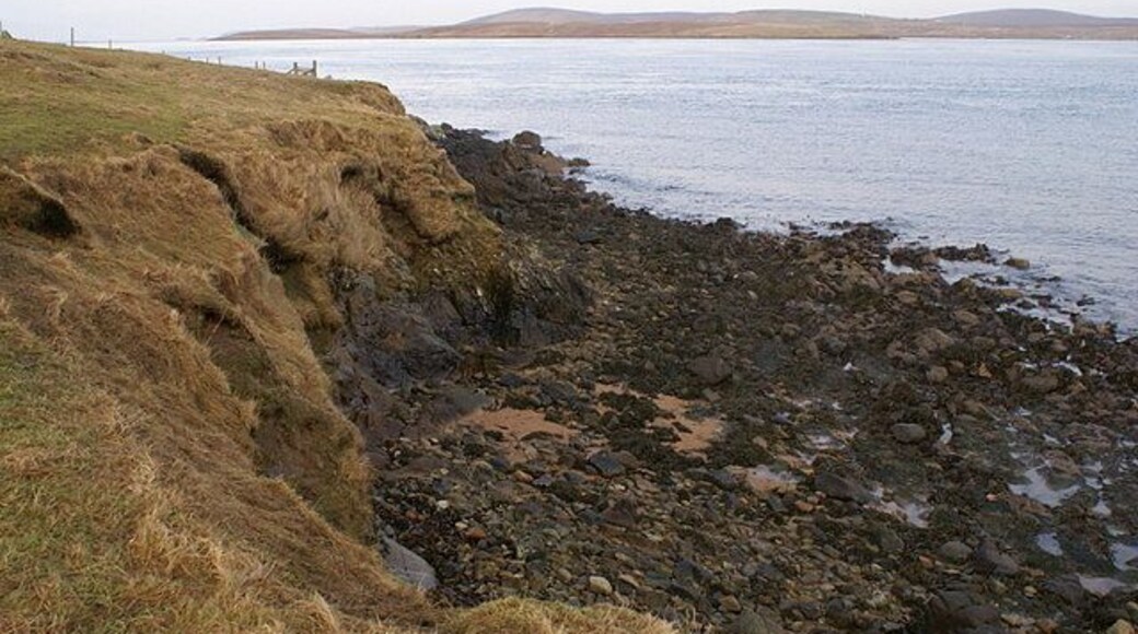 Toft Ness Looking across towards Yell.