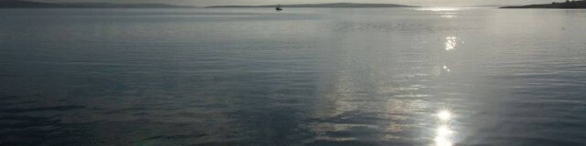 Yell Sound from Toft Glorious sunny April morning.