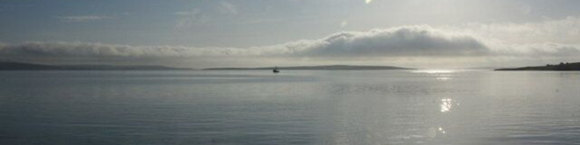 Yell Sound from Toft Glorious sunny April morning.