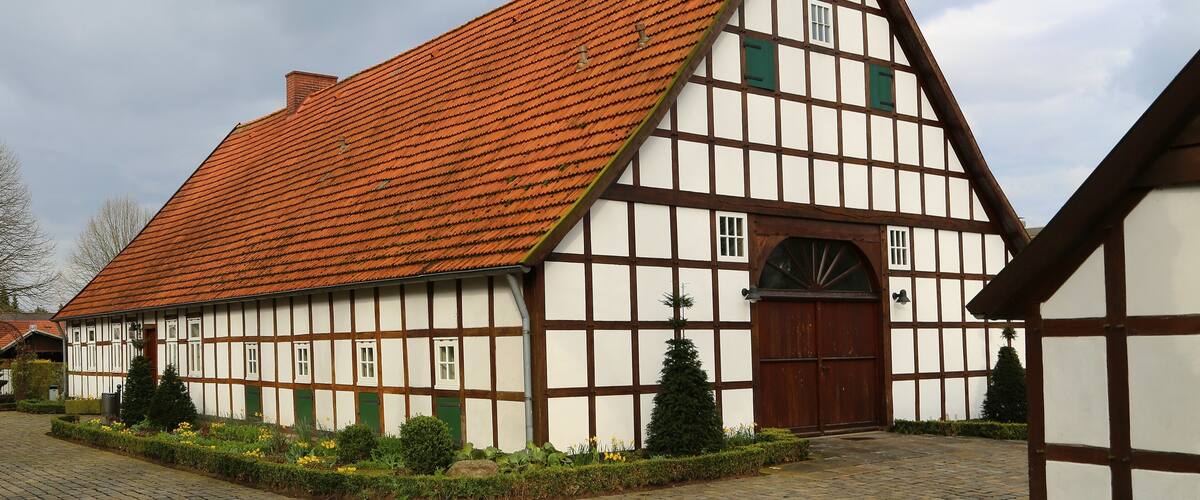 Hehwerth House (Haus Hehwerth) in Alt-Lotte, a district of Lotte, Kreis Steinfurt, North Rhine-Westphalia, Germany.