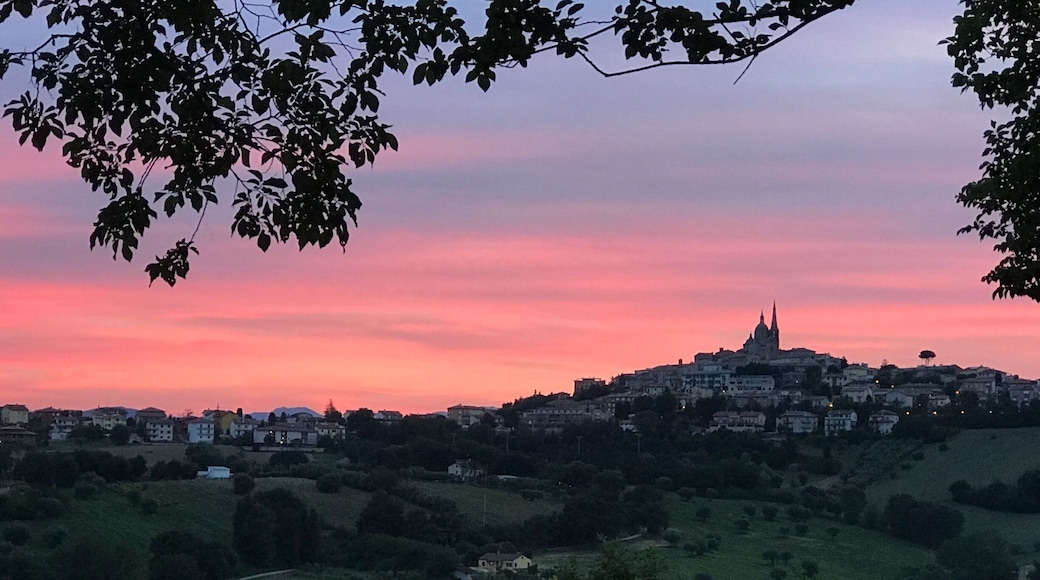 Sunset in the Marche Italy