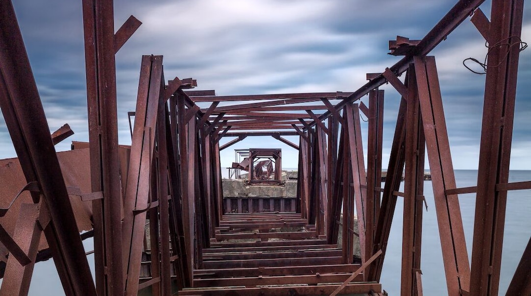 "Desolated Portal"
Soviet military submarine base. Now days is almost destroyed...