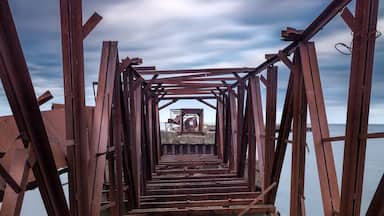 "Desolated Portal"
Soviet military submarine base. Now days is almost destroyed...