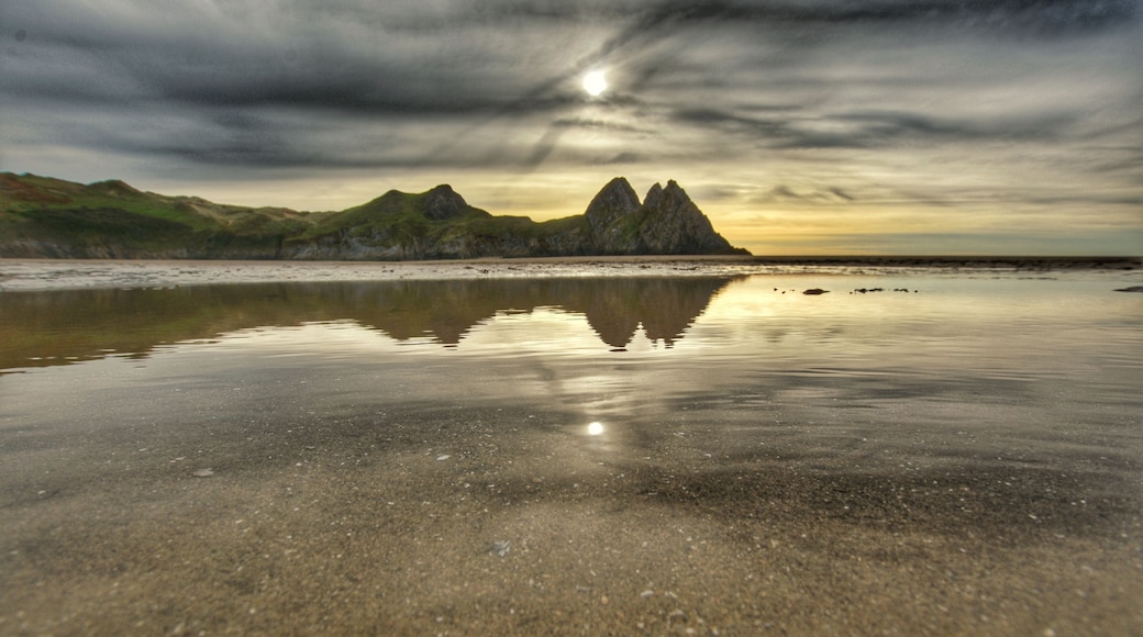 Three cliffs bay on the Gower peninsula