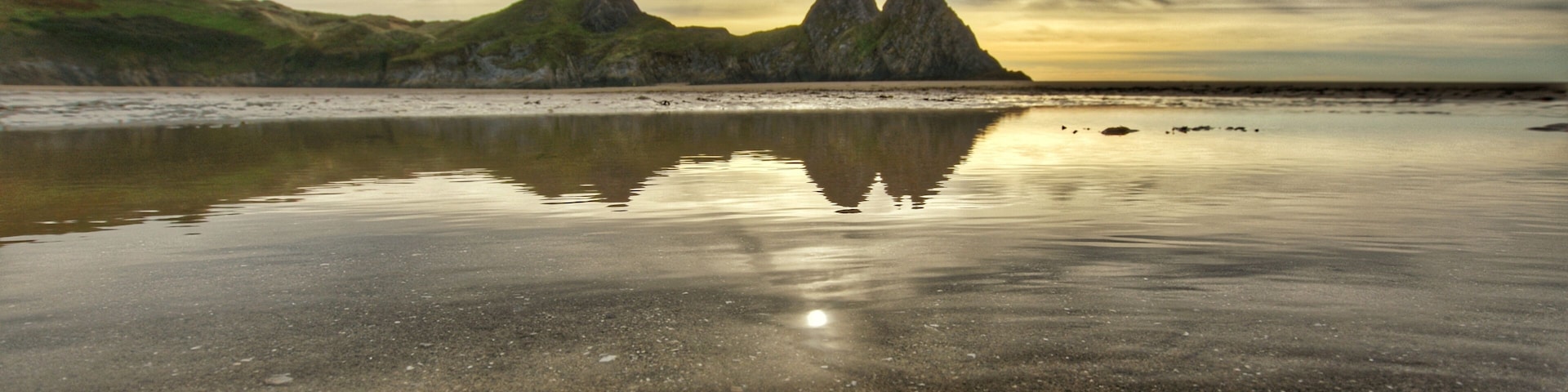 Three cliffs bay on the Gower peninsula
