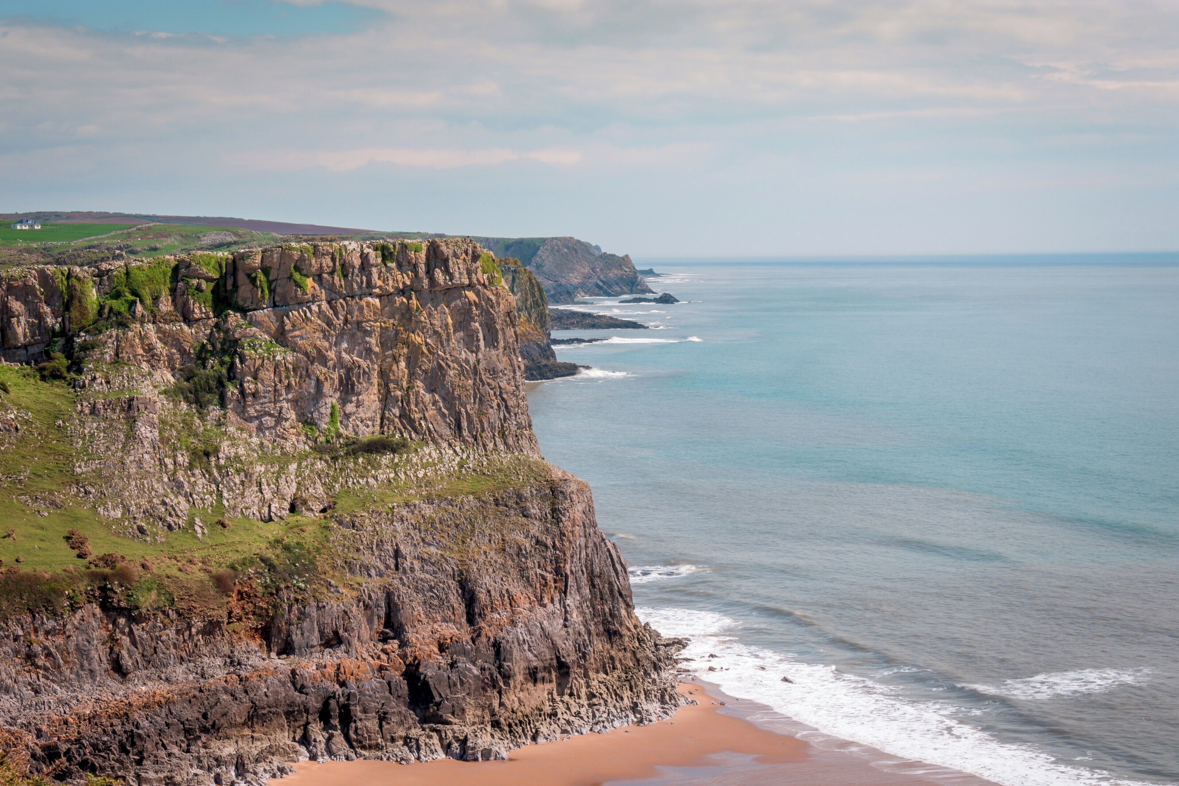 The beautiful and unspoilt South Gower Coast as seen from the coastal path, well worth a walk if your in the Swansea, South Wales area.  