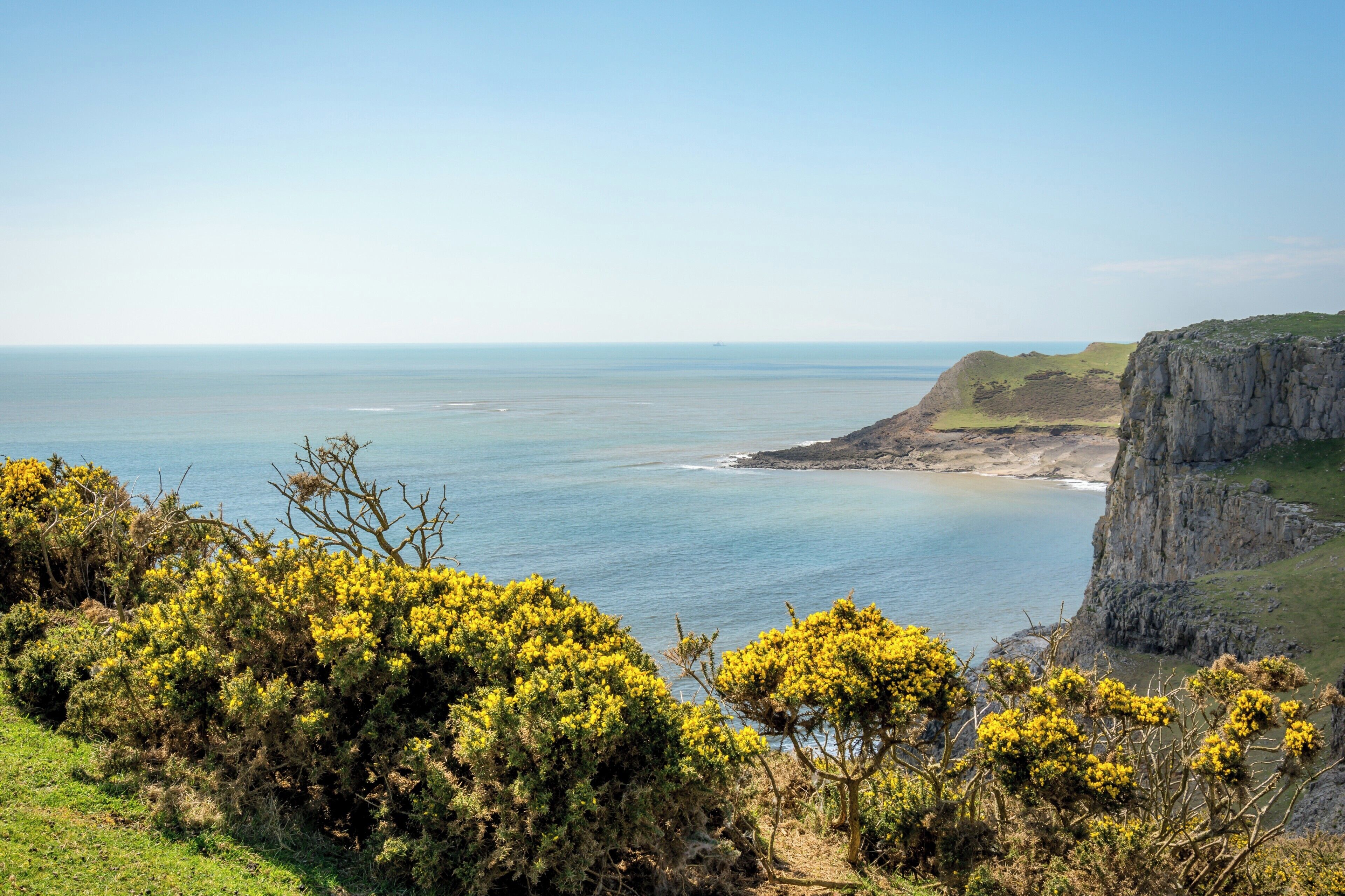 The beautiful and unspoilt South Gower Coast as seen from the coastal path, well worth a walk if your in the Swansea, South Wales area.  