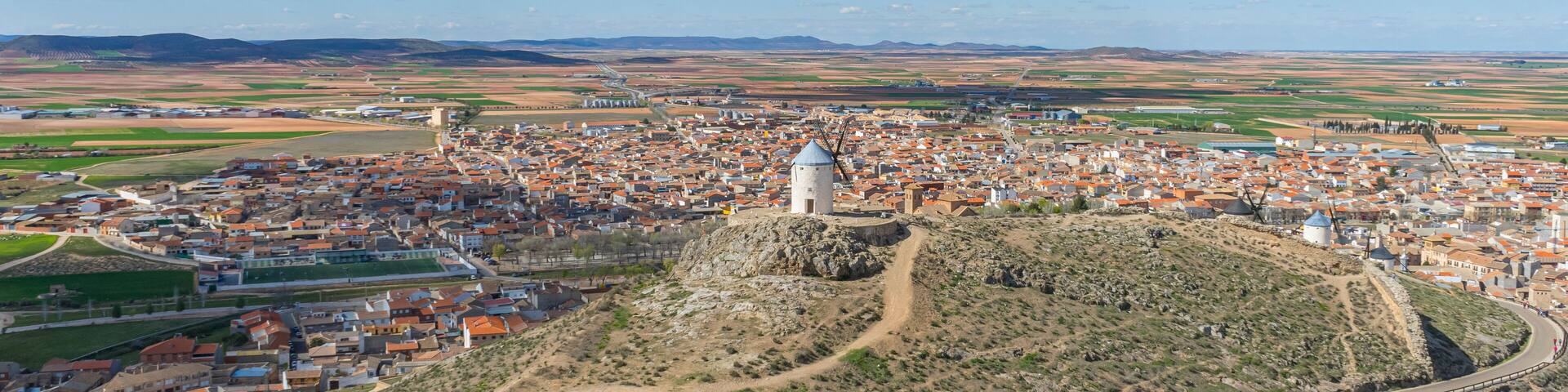 Town of Consuegra in the province of Toledo, Spain