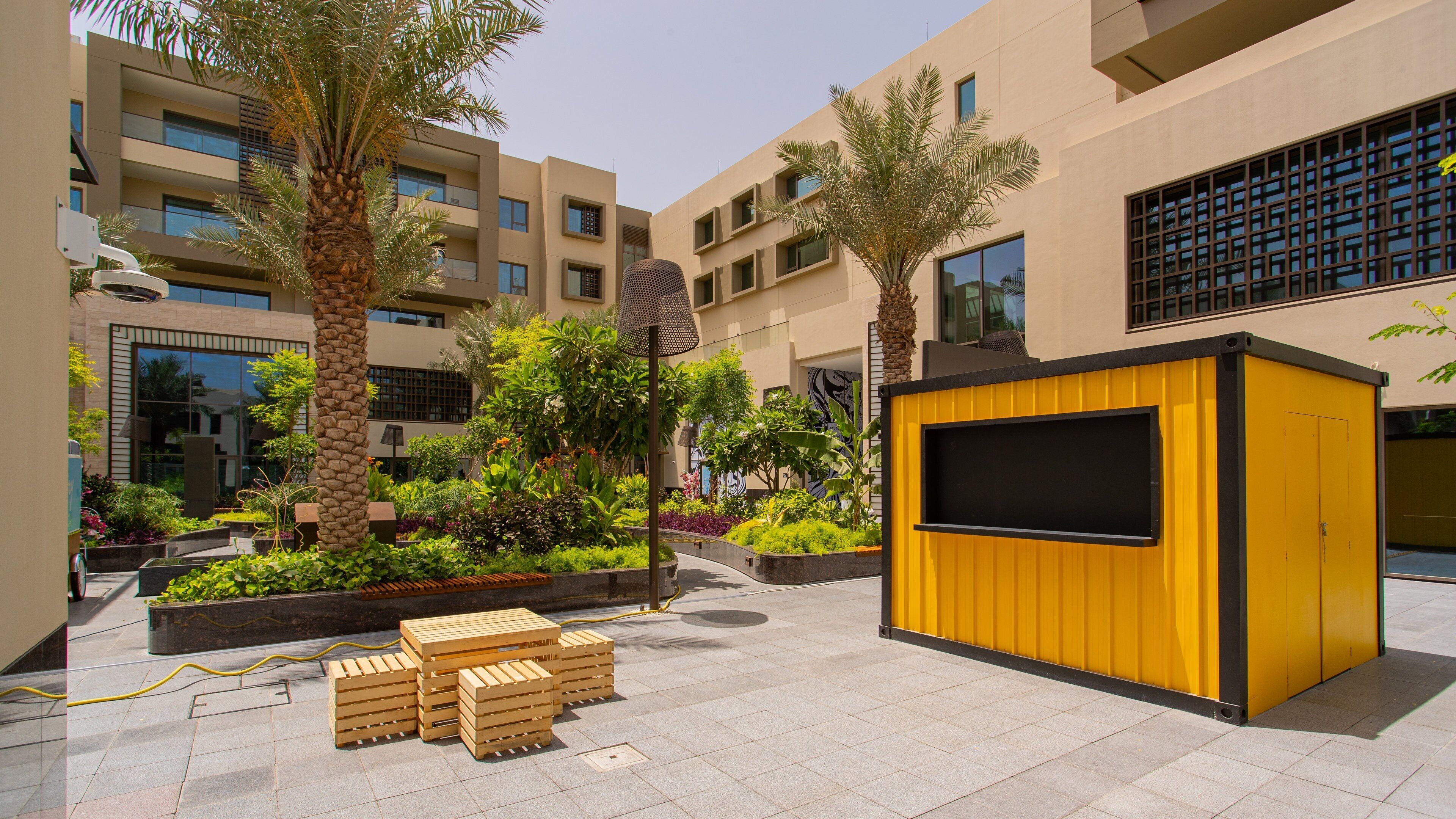 Hamala featuring a garden