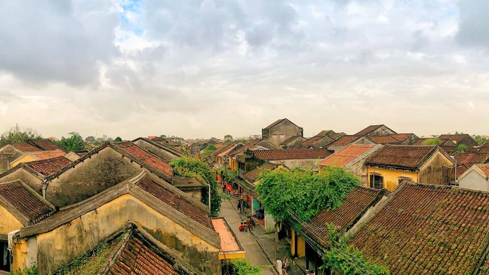 In the middle of ancient town, Hoi An