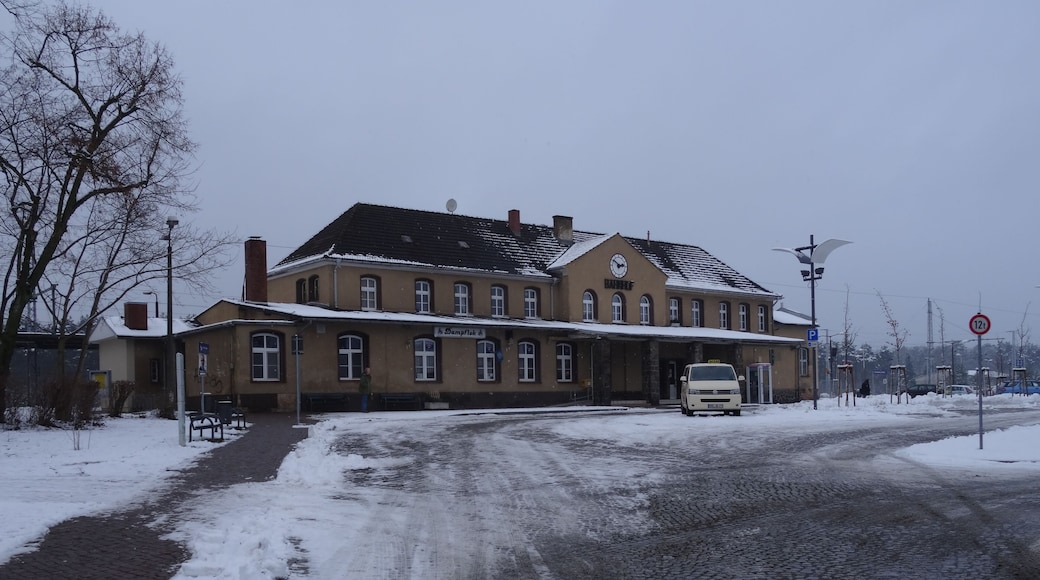 Der Bahnhof in FĂŒrstenberg an der Havel im Norden von Brandenburg. Ăbrigens auch ein interessanter Partyort... :-)