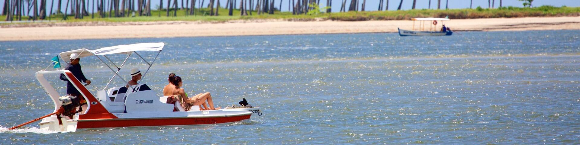 Tamandare showing a beach, tropical scenes and boating