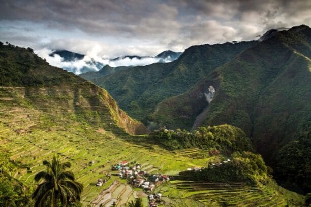 The rice terraces in Batad is more remote than Banaue, both located in the Cordillera region of the Philippines, It is about 5000 FT above sea levels.  It is believed to be constructed by hands 2,000 years ago by the indigenous people of Ifugao. Photo courtesy of my good friend Nathan Gonzales. 