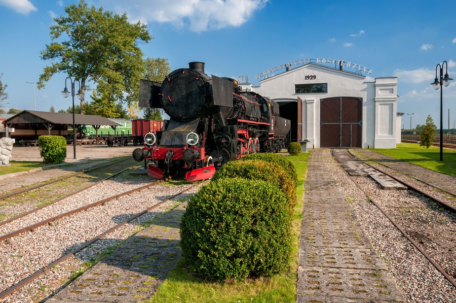 Railway Museum in Koscierzyna, Pomeranian Voivodeship, Poland.