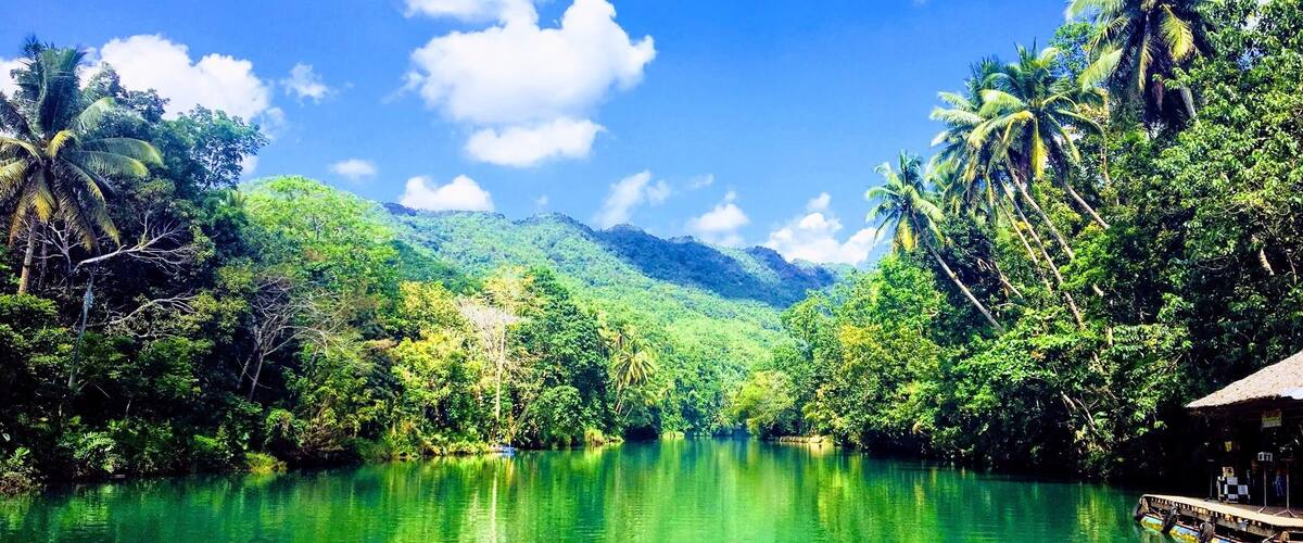 Sailing along the Loboc River gives you an idea of the beauty that can be created when mountains meet amazing bodies of water.