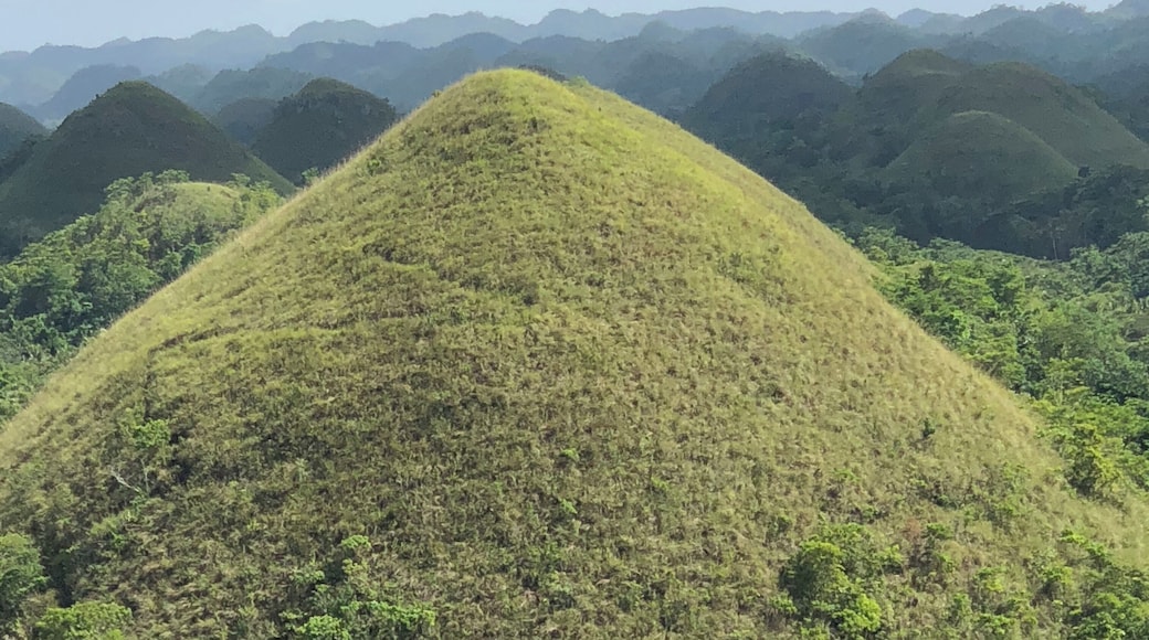Drone shot of Chocolate Hills