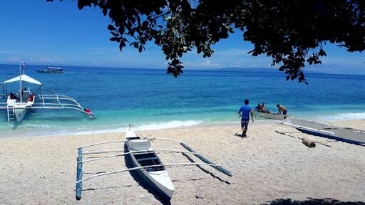 Snorkeling off Alona Beach
The pure blue waters off Panglao island teem with fish at the aquatic preserve.