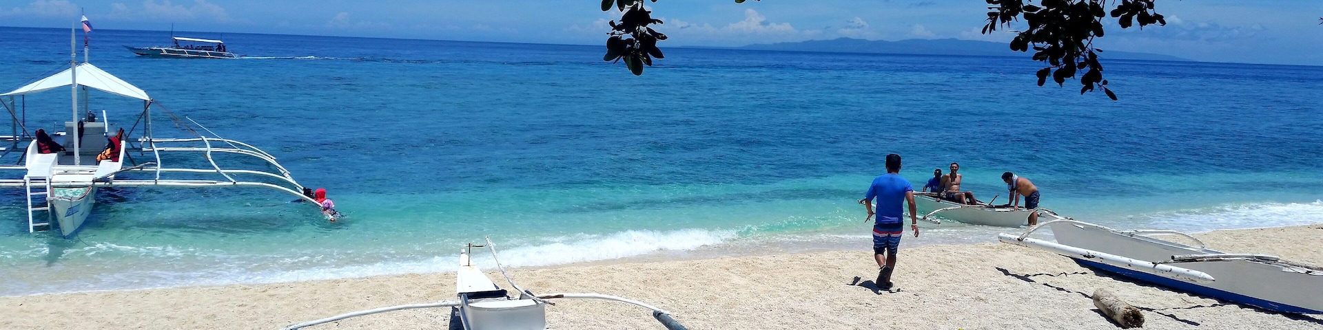Snorkeling off Alona Beach
The pure blue waters off Panglao island teem with fish at the aquatic preserve.