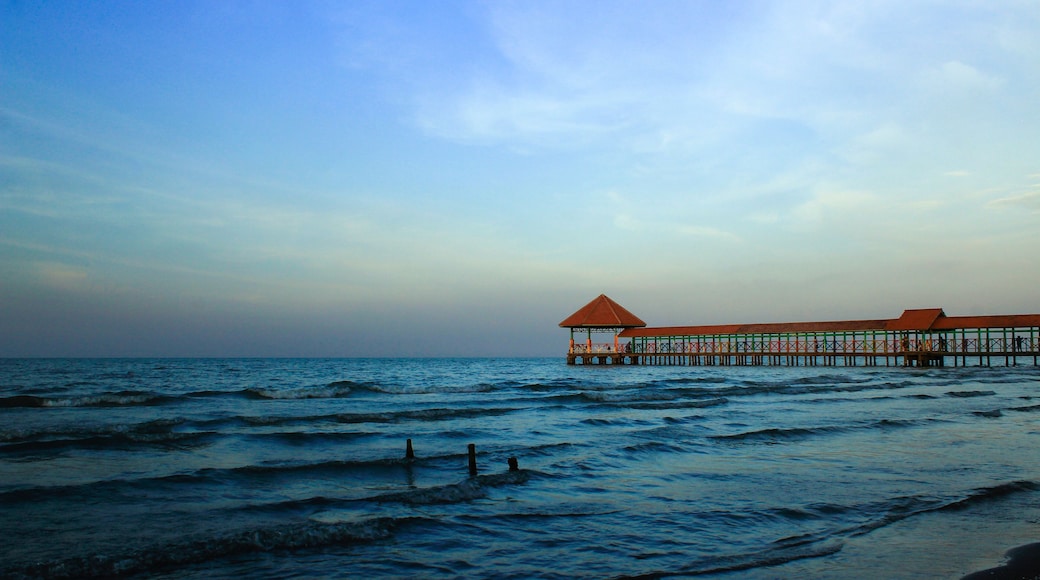 PURIN beach pier Tegal Regency, Indonesia.