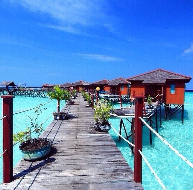 Maratua Paradise Resort located off the east coast of Indonesia Borneo is another Divers' marine haven. ☀️🌸
