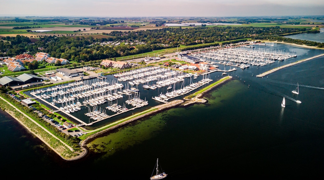 Airphoto of marina Bruinisse, Zeeland, Netherlands