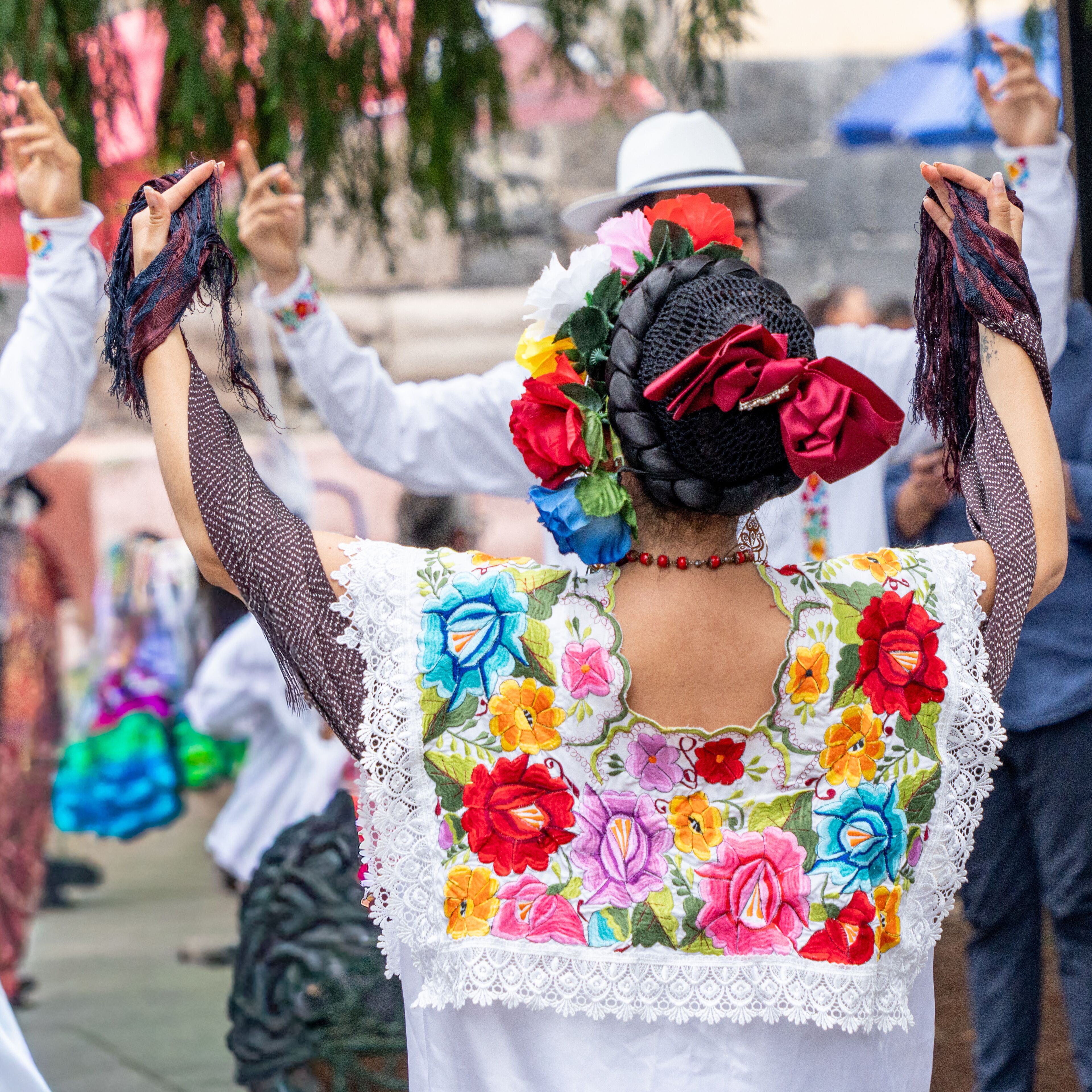 Traditional dances of the state of Veracruz Mexico, typical clothes.