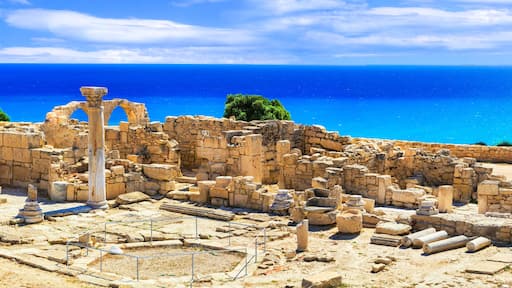 Landmarks of Cyprus island - ancient Kourion archaeological site