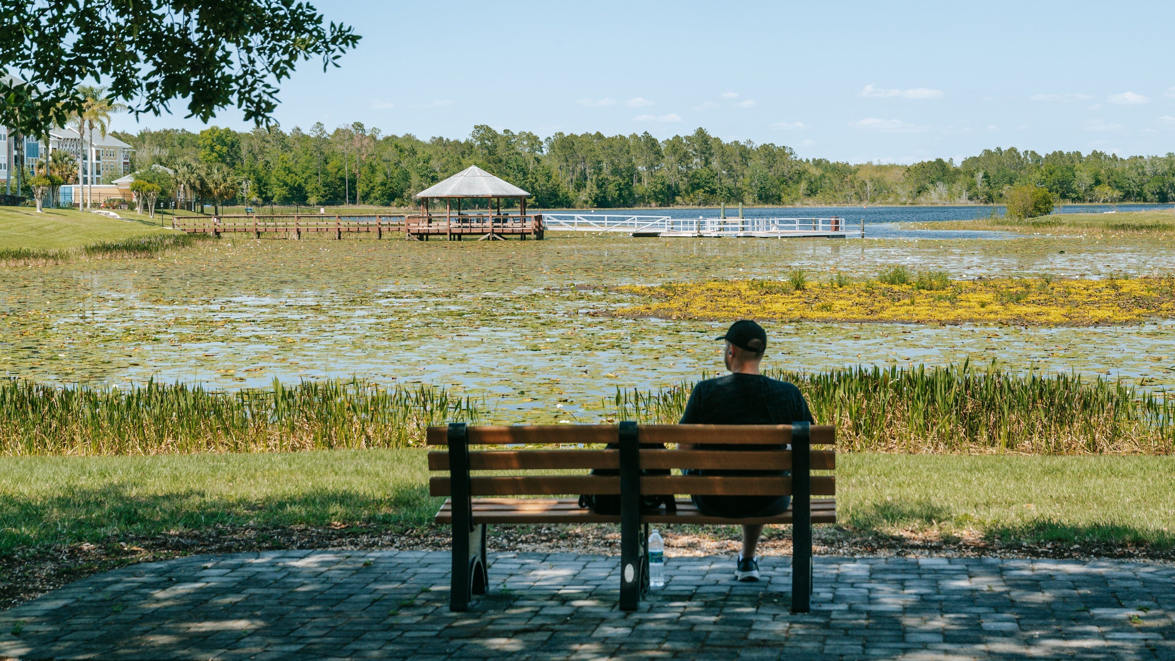 Four Corners featuring wetlands and a garden as well as an individual male