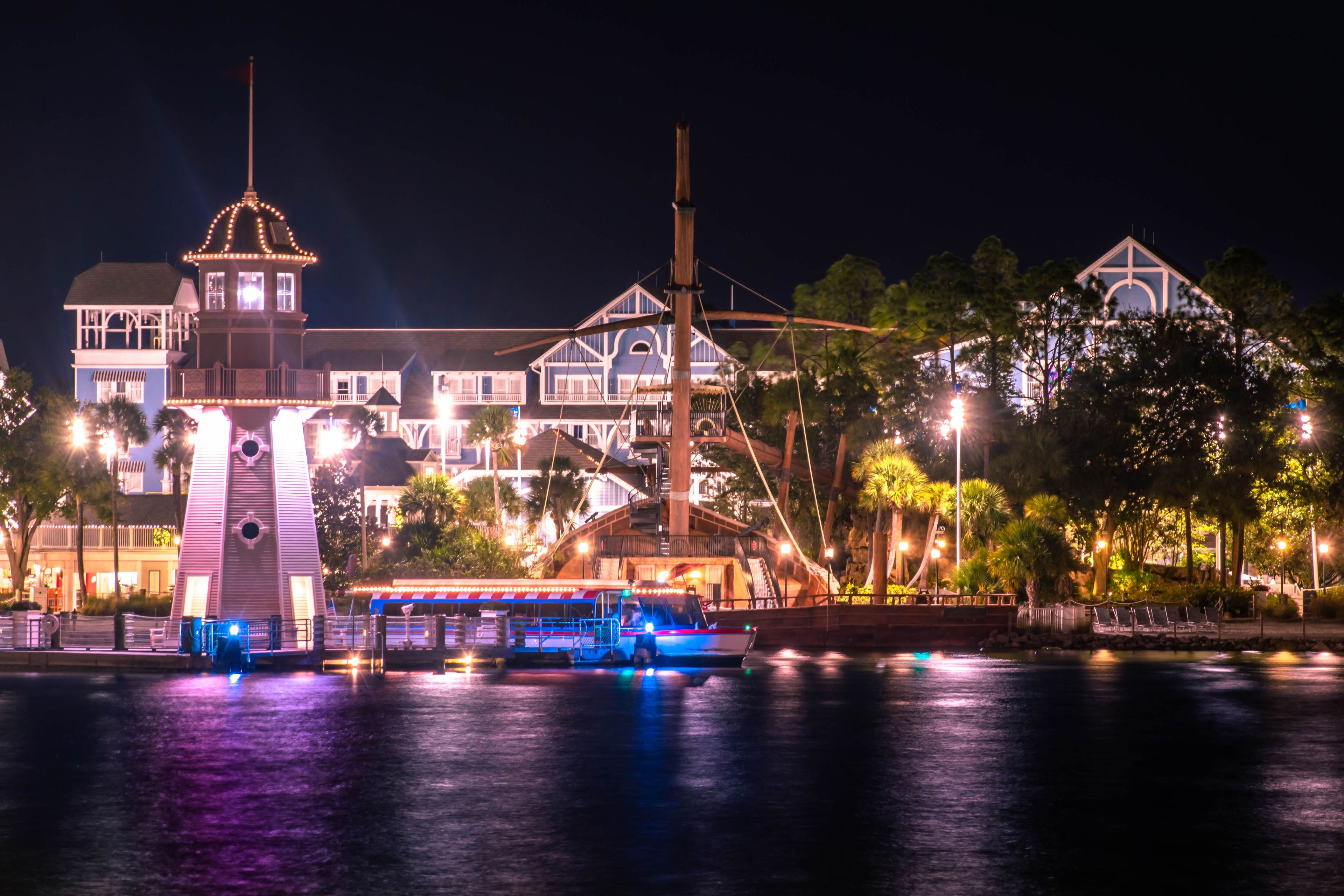 Partial view of lighthouse and Villas at Lake Buena Vista area