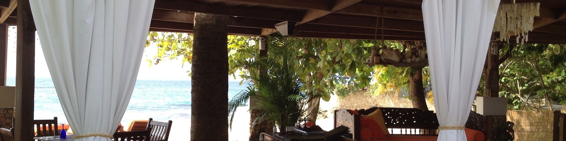 Nice restaurant with a beautiful view.