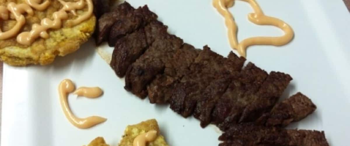 Mi almuercito #Churrasco with #Tostones
