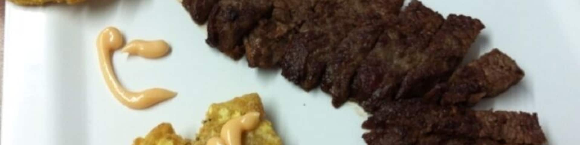 Mi almuercito #Churrasco with #Tostones