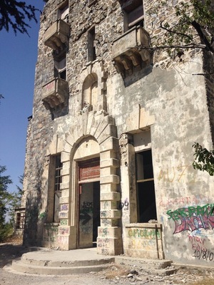Known as the troodos haunted hotel! Set in the village of prodromos it used to be a retreat for presidents and kings, but has been left to go into disrepair. Stories state the owners son hung himself off the balcony inside and now haunts the halls!