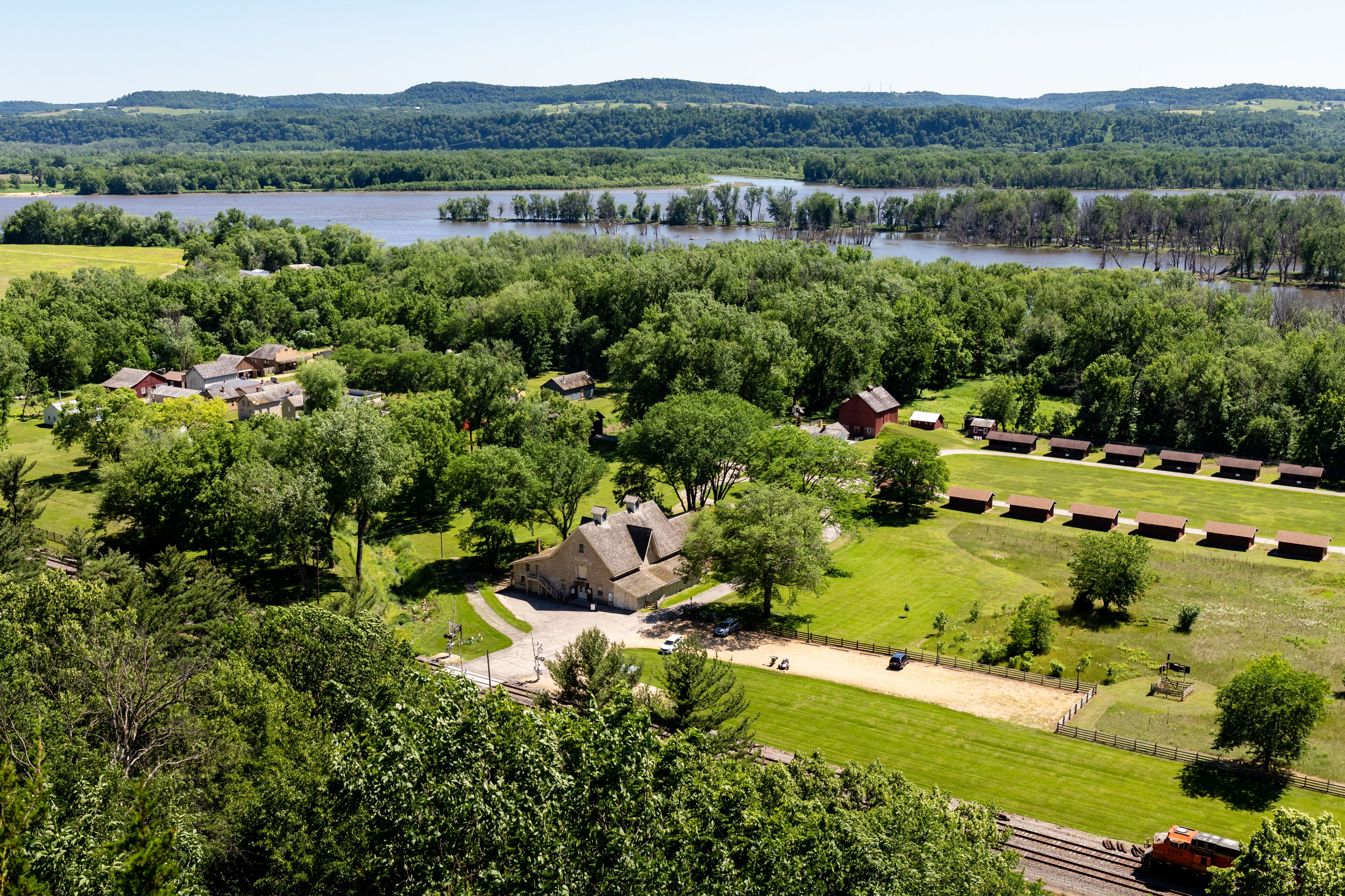 An historic farm site along the Mississippi River near Cassville, WI
