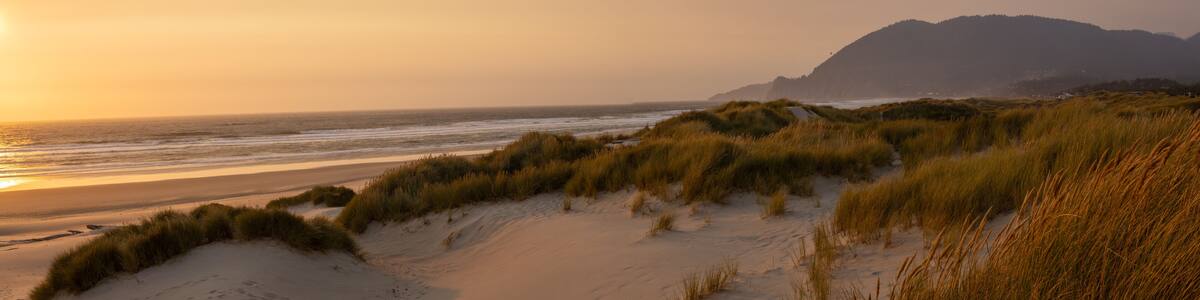 Nehalem Oregon Sun Setting