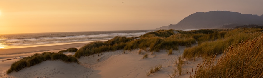 Nehalem Oregon Sun Setting