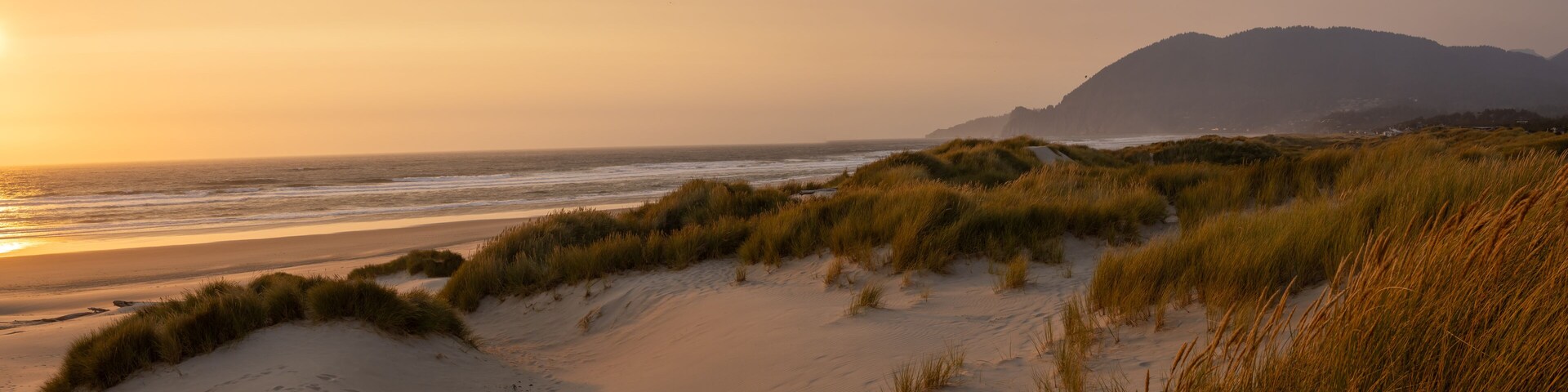 Nehalem Oregon Sun Setting