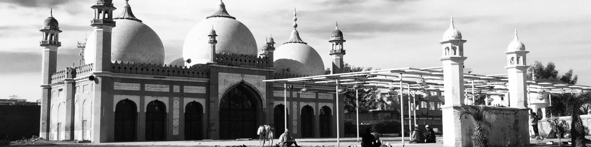 One of the oldest Mosque in Gujrat, Pakistan. Around 100 year old historical Mosque famous for offering Eid's Prayer.