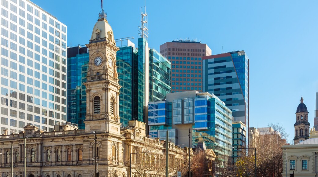 Old General Post Office building on Victoria Square in Adelaide CBD on a day