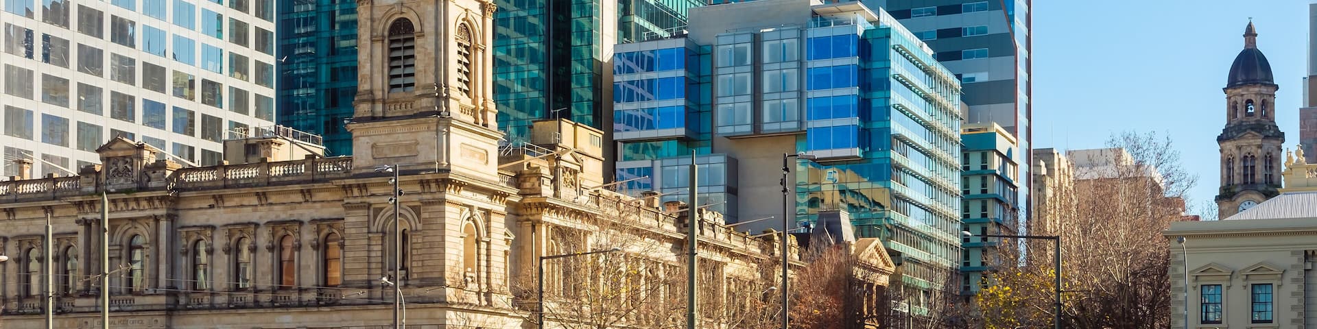 Old General Post Office building on Victoria Square in Adelaide CBD on a day