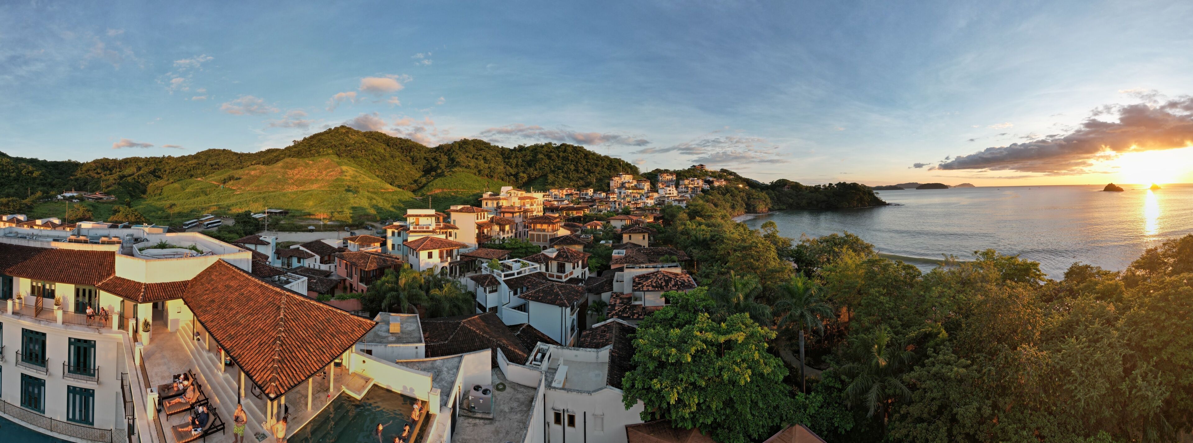 Aerial view of the Las Catalinas in Guanacaste, Costa Rica
