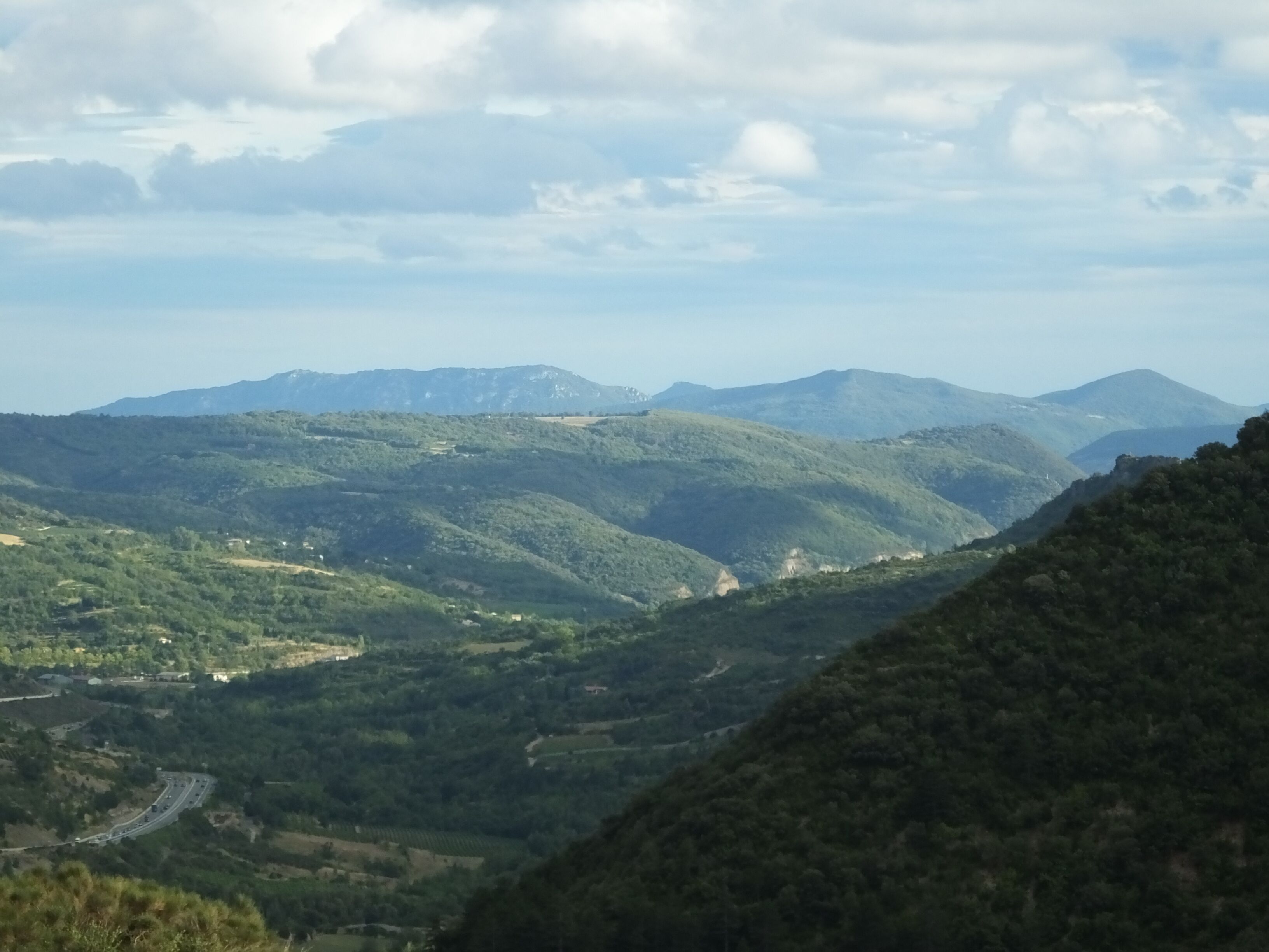 Aire de Belvédère de l' Escalettes, south bound before J51on the A75 autoroute in Hérault.