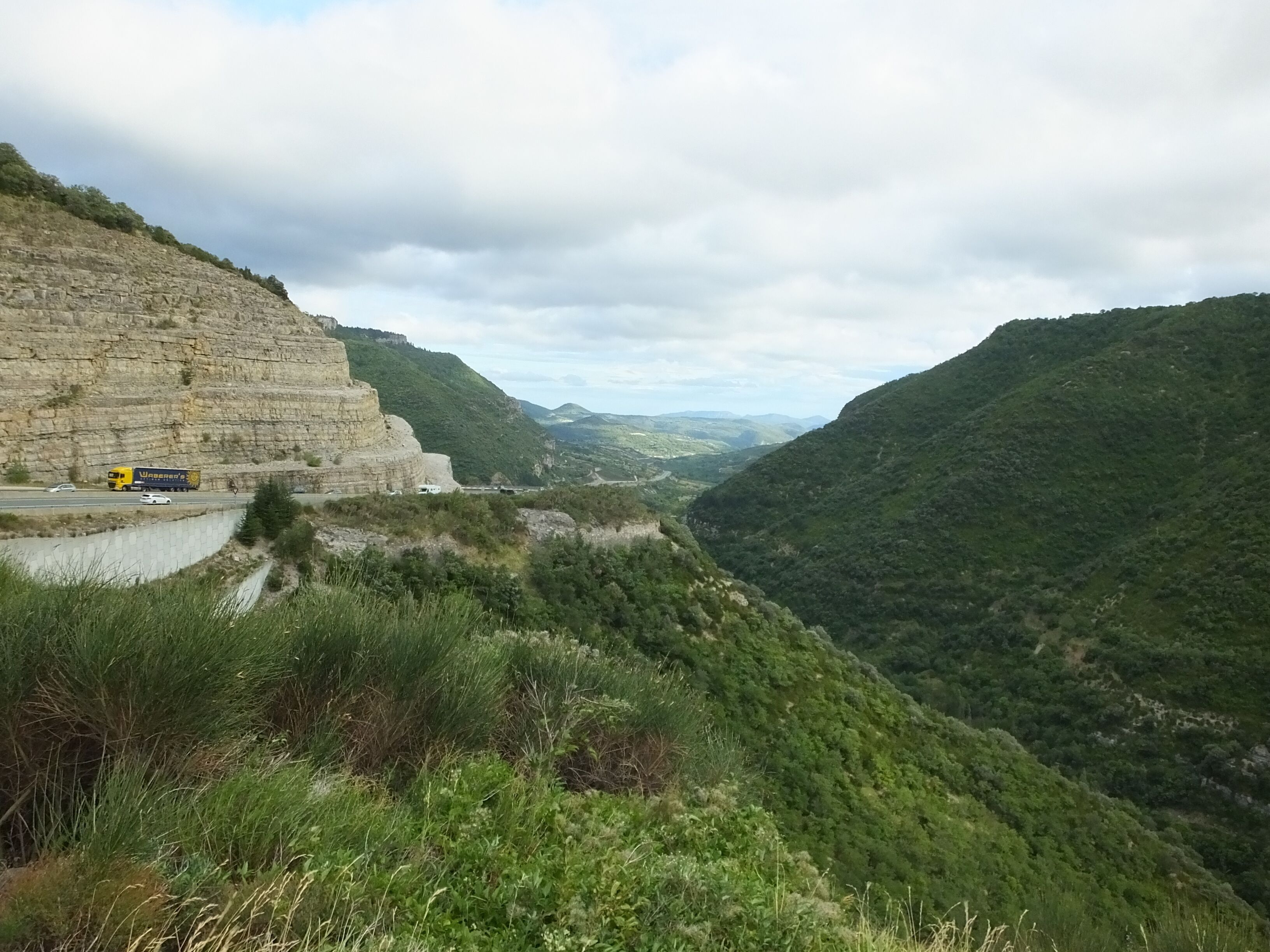 Aire de Belvédère de l' Escalettes, south bound before J51on the A75 autoroute in Hérault.