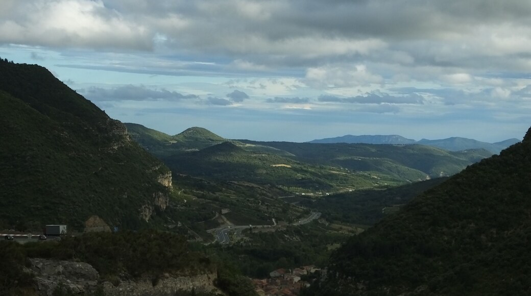 Aire de Belvédère de l' Escalettes, south bound before J51on the A75 autoroute in Hérault. Pégairolles de l'Escalette