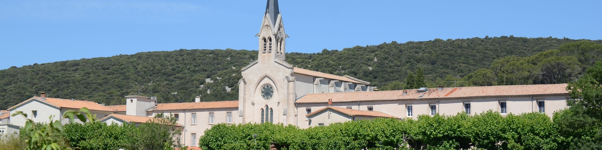 Church of Notre-Dame des Champs at les Matelles in French District Gard