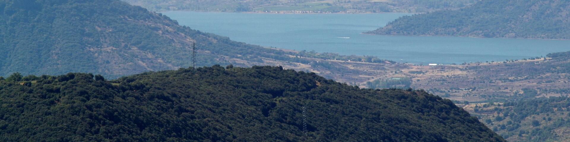 view to Lac du Salagou